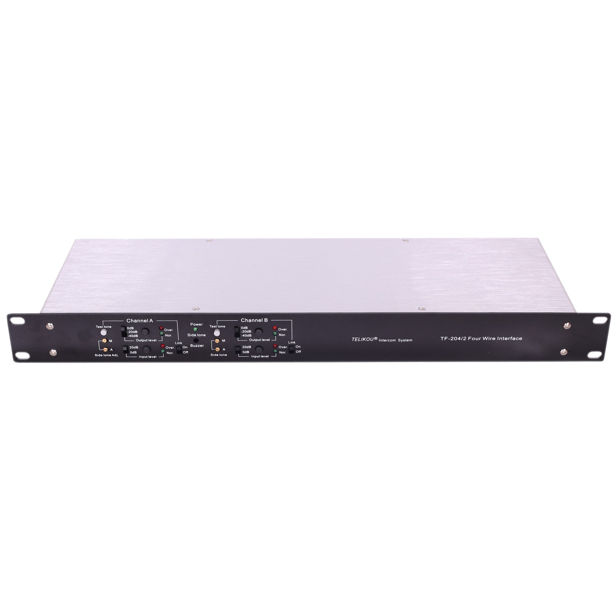 TELIKOU TF-204 two channel 2-Wire / 4-Wire Interface For CCU, Video Switcher 