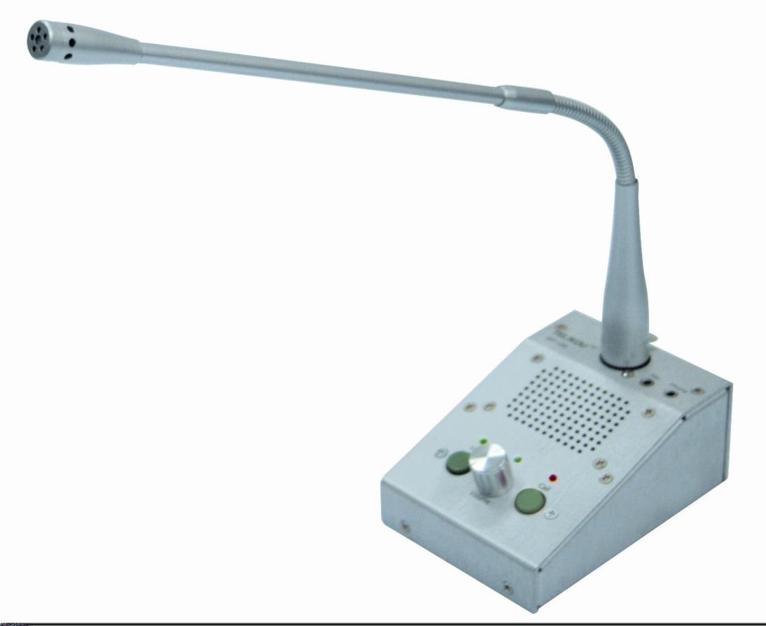 DT-100 Desktop Station with gooseneck microphone for director broadcast,TV station,communication command center, outside broadcast van, show, project test field